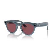 Ray-Ban Smart Glasses Headliner med Wearable Teknologi Gray, Unisex