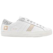 D.a.t.e. Låg Kalv Vit Silver Sneakers White, Dam