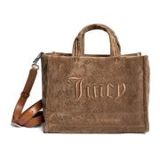 Juicy Couture Iris Velvet M.Shopper Väska Beige, Dam