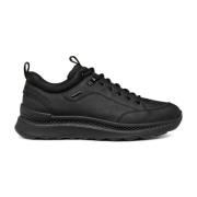 Geox Svarta Aktiva Sneakers för Män Black, Herr