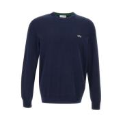 Lacoste Herr Bomull Pullover Tröja Blue, Herr