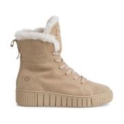 Tamaris Beige Spets Ankelboots för Kvinnor Beige, Dam