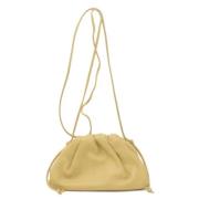 Bottega Veneta Vintage Pre-owned Canvas axelremsvskor Beige, Dam