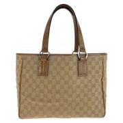 Gucci Vintage Pre-owned Canvas gucci-vskor Beige, Dam