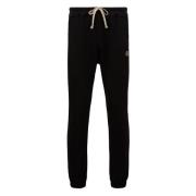 Moncler Svarta Joggers med Broderad Logotyp Black, Herr