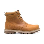 Timberland Beige Läder Snörstövlar till Ankeln Beige, Herr