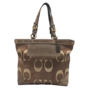 Coach Pre-owned Pre-owned Canvas totevskor Brown, Dam