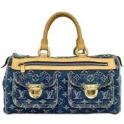 Louis Vuitton Vintage Pre-owned Tyg louis-vuitton-vskor Blue, Dam