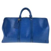 Louis Vuitton Vintage Pre-owned Canvas resvskor Blue, Herr