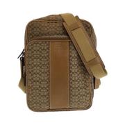 Coach Pre-owned Pre-owned Canvas axelremsvskor Brown, Dam