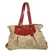 Coach Pre-owned Pre-owned Canvas axelremsvskor Beige, Dam