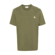 Maison Kitsuné T-Shirts Green, Herr