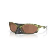 Oakley Sportiga solglasögon med unik design Green, Unisex