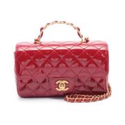 Chanel Vintage Pre-owned Laeder chanel-vskor Red, Dam