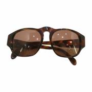 Chanel Vintage Pre-owned Plast solglasgon Brown, Dam