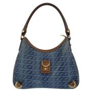 Gucci Vintage Pre-owned Canvas crossbodyvskor Blue, Dam