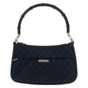 Gucci Vintage Pre-owned Canvas handvskor Black, Dam