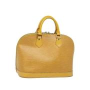 Louis Vuitton Vintage Pre-owned Laeder handvskor Yellow, Dam