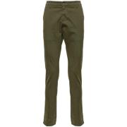 Dondup Grön Bomull Slim Fit Byxor Green, Herr