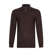 Cavallaro Merino Half Zip Pullover Brun Tröja Brown, Herr