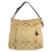 Coach Pre-owned Pre-owned Canvas handvskor Beige, Dam