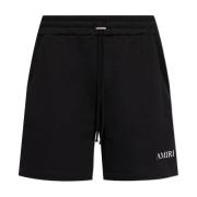 Amiri Bomullsshorts med tryckt logotyp Black, Herr