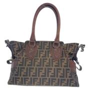 Fendi Vintage Pre-owned Canvas totevskor Brown, Dam