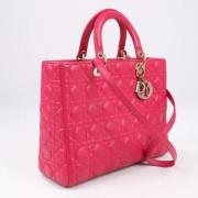 Dior Vintage Pre-owned Laeder handvskor Pink, Dam