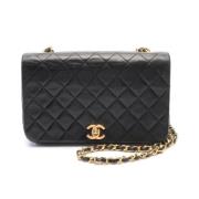 Chanel Vintage Pre-owned Laeder crossbodyvskor Black, Dam