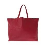 Celine Vintage Pre-owned Laeder totevskor Red, Dam