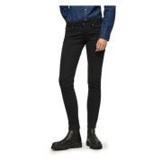 Pepe Jeans Svarta Skinny Fit Jeans Kvinnor Black, Dam