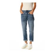 G-star Mid Waist Boyfriend Fit Jeans Blue, Dam