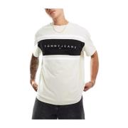 Tommy Hilfiger Colorblock T-shirt Urban Stil White, Herr