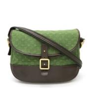 Louis Vuitton Vintage Pre-owned Canvas crossbodyvskor Green, Dam