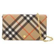 Burberry Laeder axelremsvskor Beige, Dam