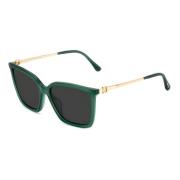 Jimmy Choo Gyllene Metall Solglasögon Kategori 3 Green, Dam