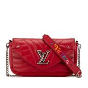 Louis Vuitton Vintage Pre-owned Laeder plnbcker Red, Dam