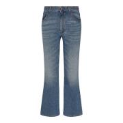 Chloé Vintage Wash Bootcut Jeans Blue, Dam