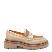 Mara Bini Beige Mockasin med Gummisula Beige, Dam