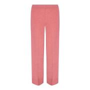 Circus Hotel Rosa Lurex Elastisk Midja Byxor Pink, Dam