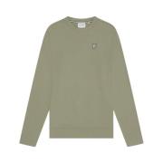 Lyle & Scott Diagonal Weave Sweater Grön Green, Herr