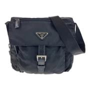 Prada Vintage Pre-owned Canvas prada-vskor Black, Dam