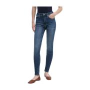 Calvin Klein High Rise Skinny Jeans Blue, Dam