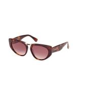 Max Mara Mörk Havana Gradient Brun Solglasögon Brown, Dam