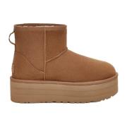 UGG Klassiska Mini Platform Stövlar Brown, Dam