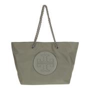 Tory Burch Sten Kedja Tote Väska Gray, Dam