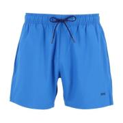 Hugo Boss Herr Tio Badshorts med Bakflik Blue, Herr