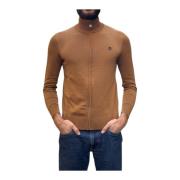 Timberland Ekologisk Bomull Dragkedja-Front Cardigan Brown, Herr