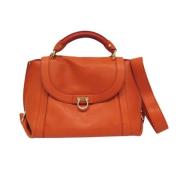 Salvatore Ferragamo Pre-owned Pre-owned Laeder handvskor Orange, Dam