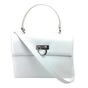 Salvatore Ferragamo Pre-owned Pre-owned Laeder handvskor White, Dam